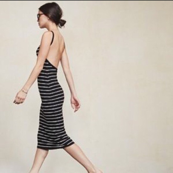 Reformation Carson Ribbed Knit Dress - Picture 1 of 8